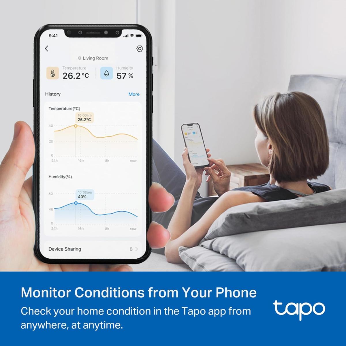 TP - Link Tapo T310 T310 smart devices Temperature and Humidity Sensor Requires Hub