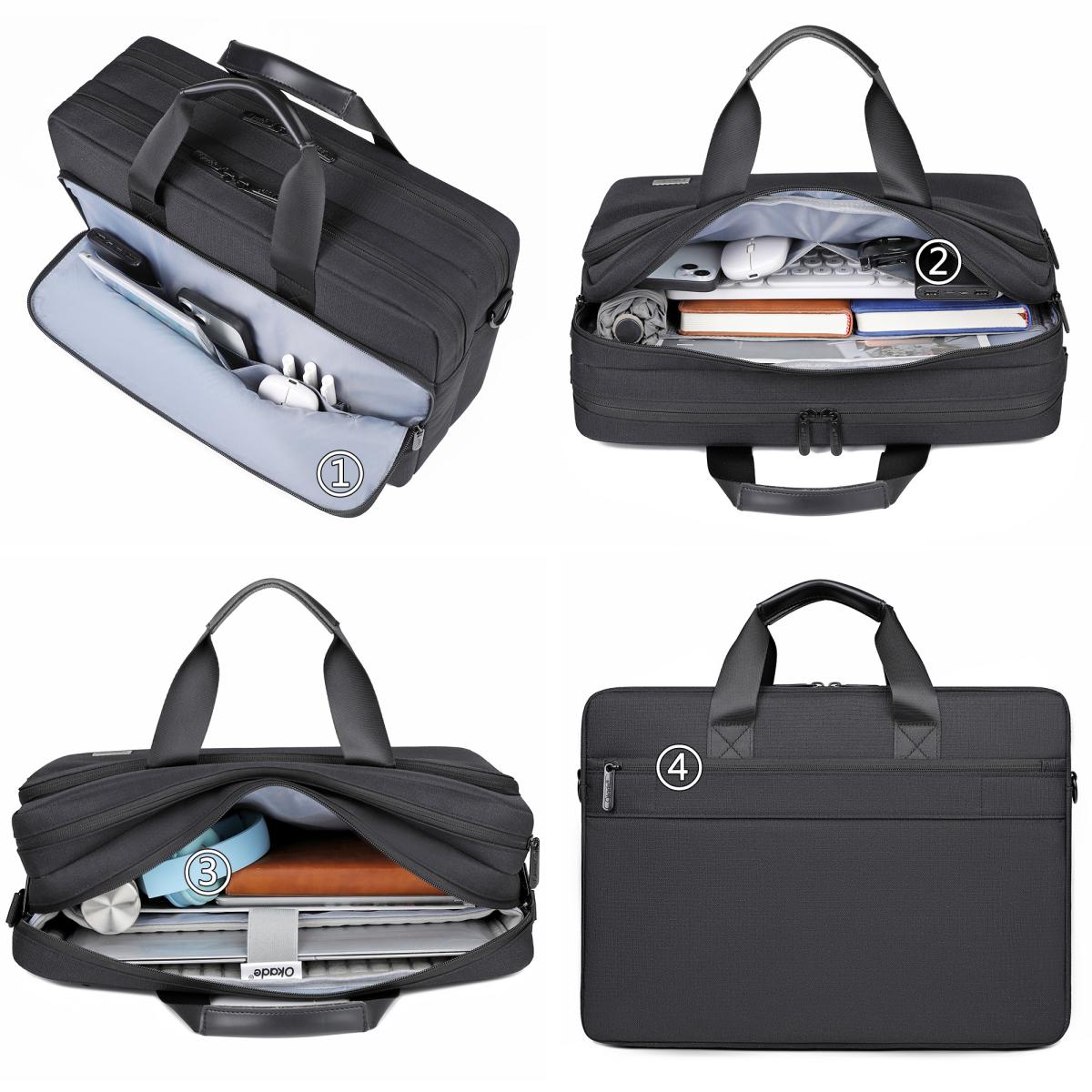 Okade T69 15.6" Business Laptop Bag - Black