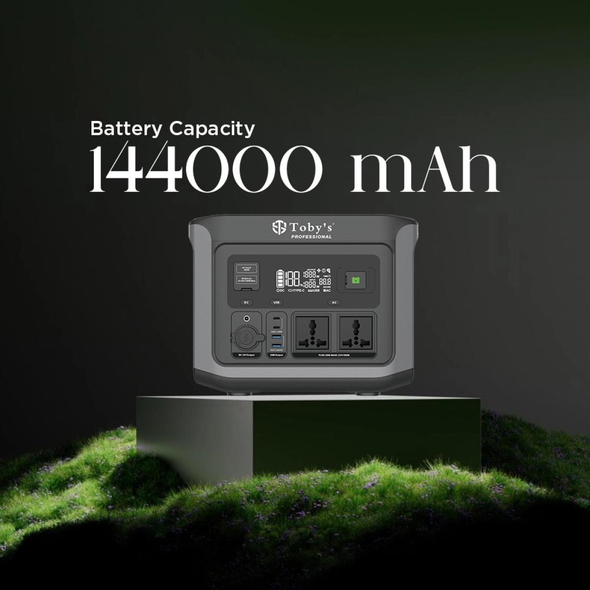 Toby’s TBS - 144A Portable Power Station 600W, gaming
