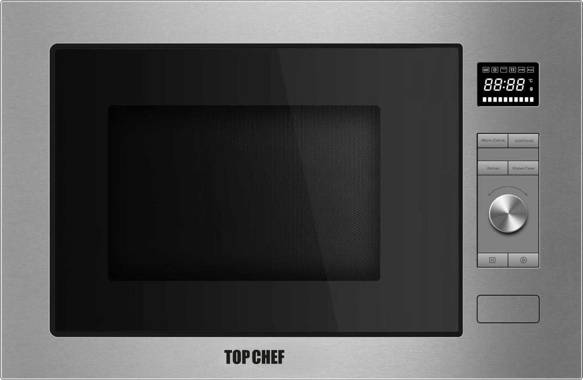 Top Chef Built-in Microwave, 34 Liters, Silver