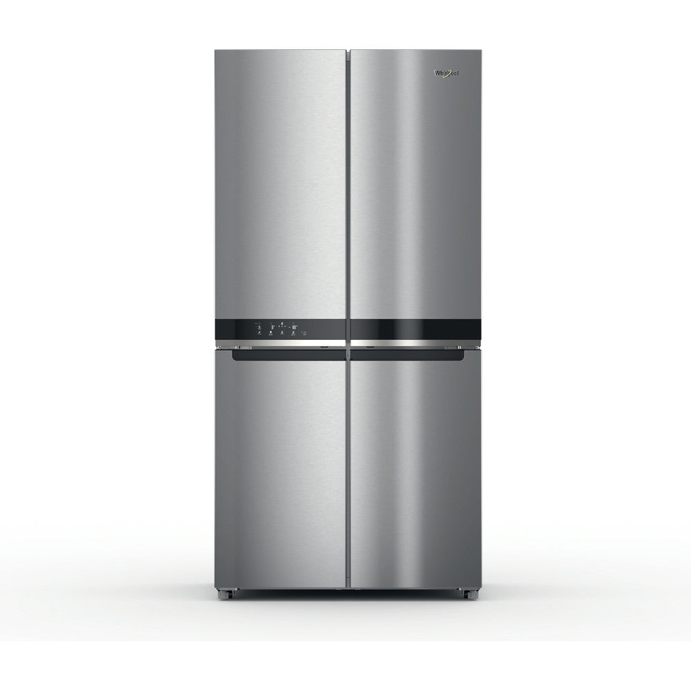 Whirlpool Side by Side Fridge, Free Standing 4 Doors, 91Cm, 677Lit, Self Closing Doors, Stainless Steel - WQ9 B2L G EX