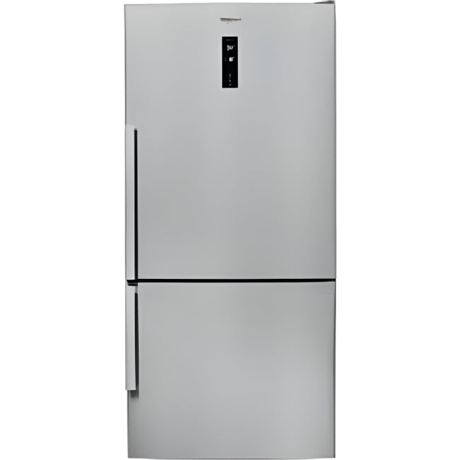 Whirlpool Bottom Mount Fridge-Freezer A++, 83Cm, 580Lit, Inox Stainless - WBMF 836573 XNA