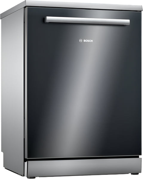 Bosch Free Stand Dishwasher A++, 60Cm, 6Prog, 9.5lit, 3rd Rack, Black - SMS4HMB62T