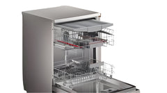 Bosch Free Stand Dishwasher A++, 7Prog, 6.7Lit, 3rd Rack, Stainless Steel - SMS6EMI65Q