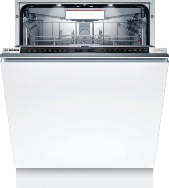 Bosch Fully Integrated Dishwasher A+++, 60Cm, 8Prog, 3rd Rack, Zeolith–Perfect Dry, White - SMD8YC801E