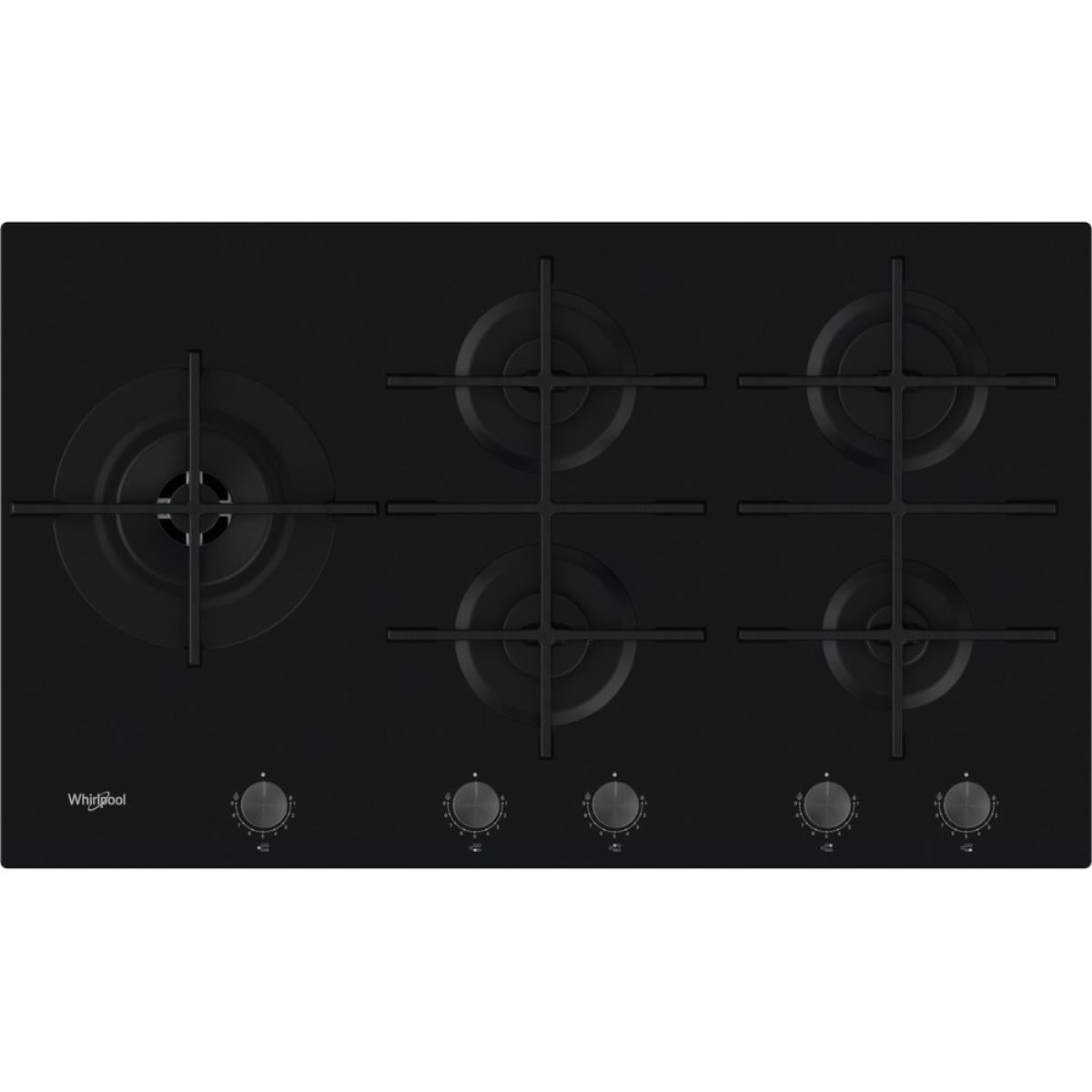 Whirlpool Built in Hob Gas Ceramic, 90Cm, Black - GOWL 928