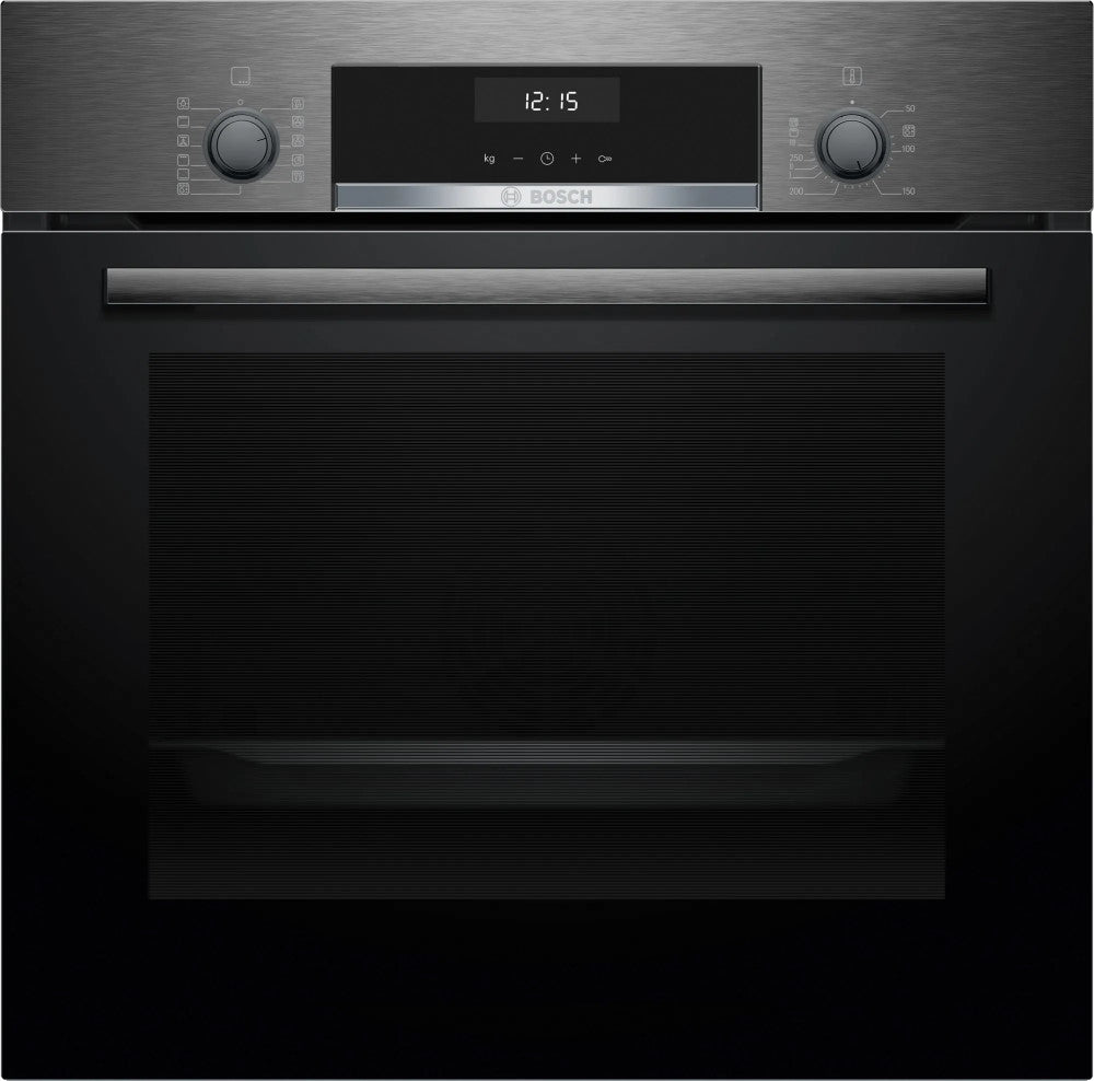Bosch Built in Electric Oven A, 60Cm, 66Lit, Hydrolytic Clean, Black S.Steel - HBJ517SG0R