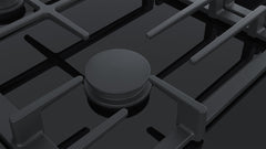 Bosch Built in Ceramic Gas Hob, Serie 8, 90Cm, 5Burners, Black - PRS9A6B70