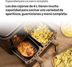 Braun Air Fryer 8 L 2850 W 8 Programs Dual Baskets Digital Touch Screen Black