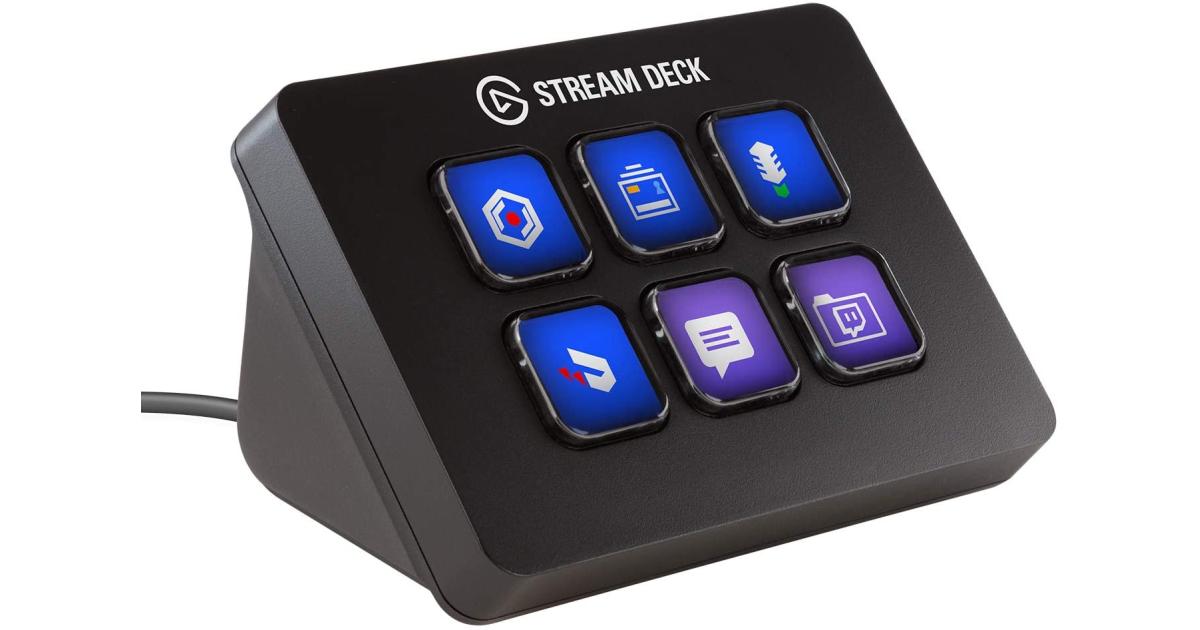 Corsair Elgato Stream Deck Mini Live Content Creation & Advanced Stream w/ 6 Customizable LCD keys, For PC & Mac USB 2.0