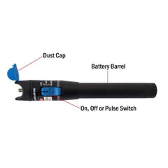 GENERIC Fiber Optic Pen Type Visual Fault Red Laser Light Tester VFL 10MW with camera accessories