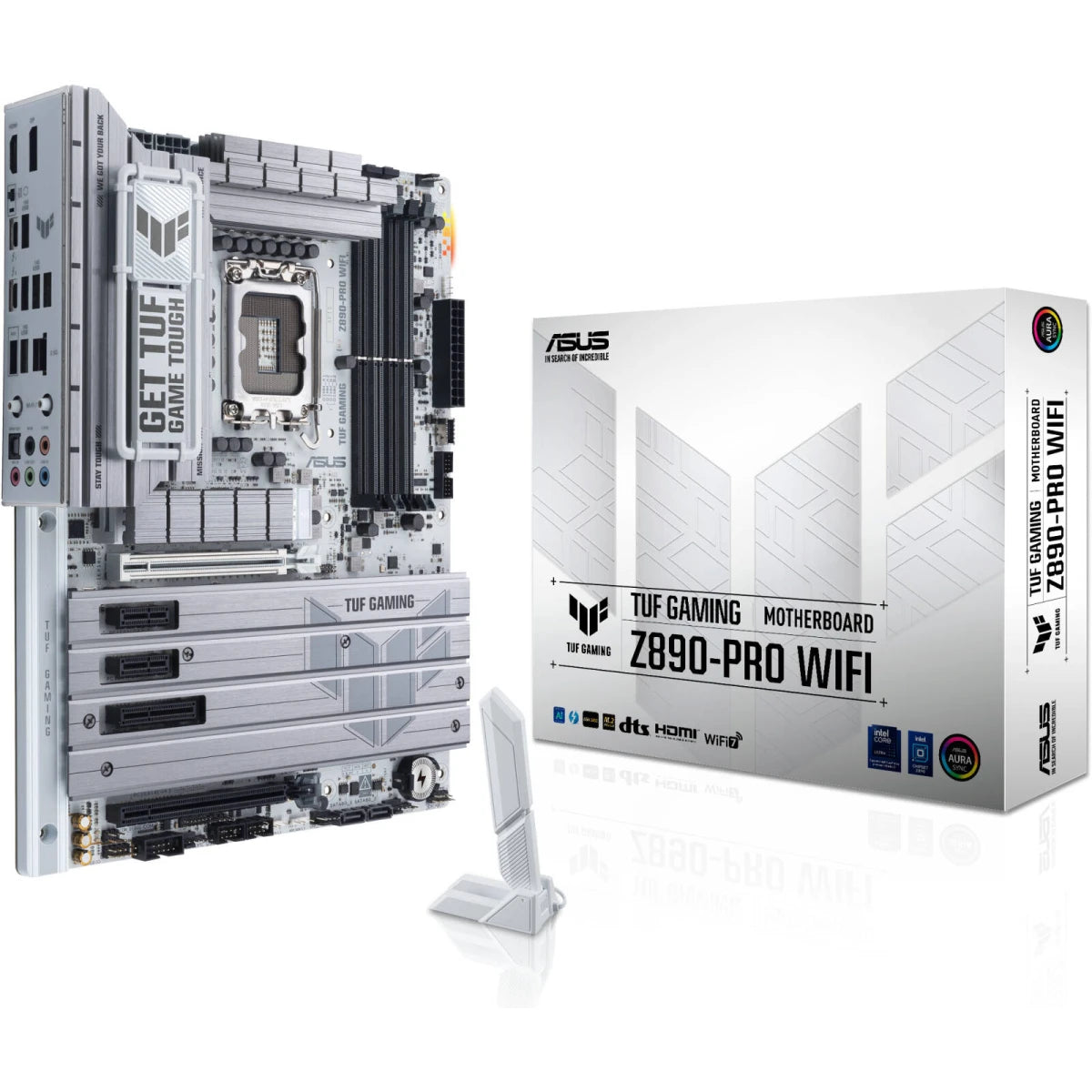 ASUS TUF GAMING Z890-Pro WIFI 7 Z890 DDR5 LGA 1851 Advanced AI PC-ready 4x M.2 SSD PCIe® 5.0 Thunderbolt™ 4 USB Type-C® 2.5Gb Lan