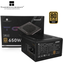 Thermalright (TG-650S) Gold 650W (ATX 3.0) 80 Plus Gold Non Modular, Smart Fan - Power Supply | TG-650S | - CompuMe