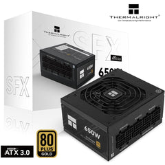 Thermalright (TGFX-650) SFX Gold 650W (ATX 3.0) 80 Plus Gold Full Modular, Smart Fan - Power Supply (12VHPWR PCIE 5.0 Connector Not Included) | TGFX-650 | - CompuMe