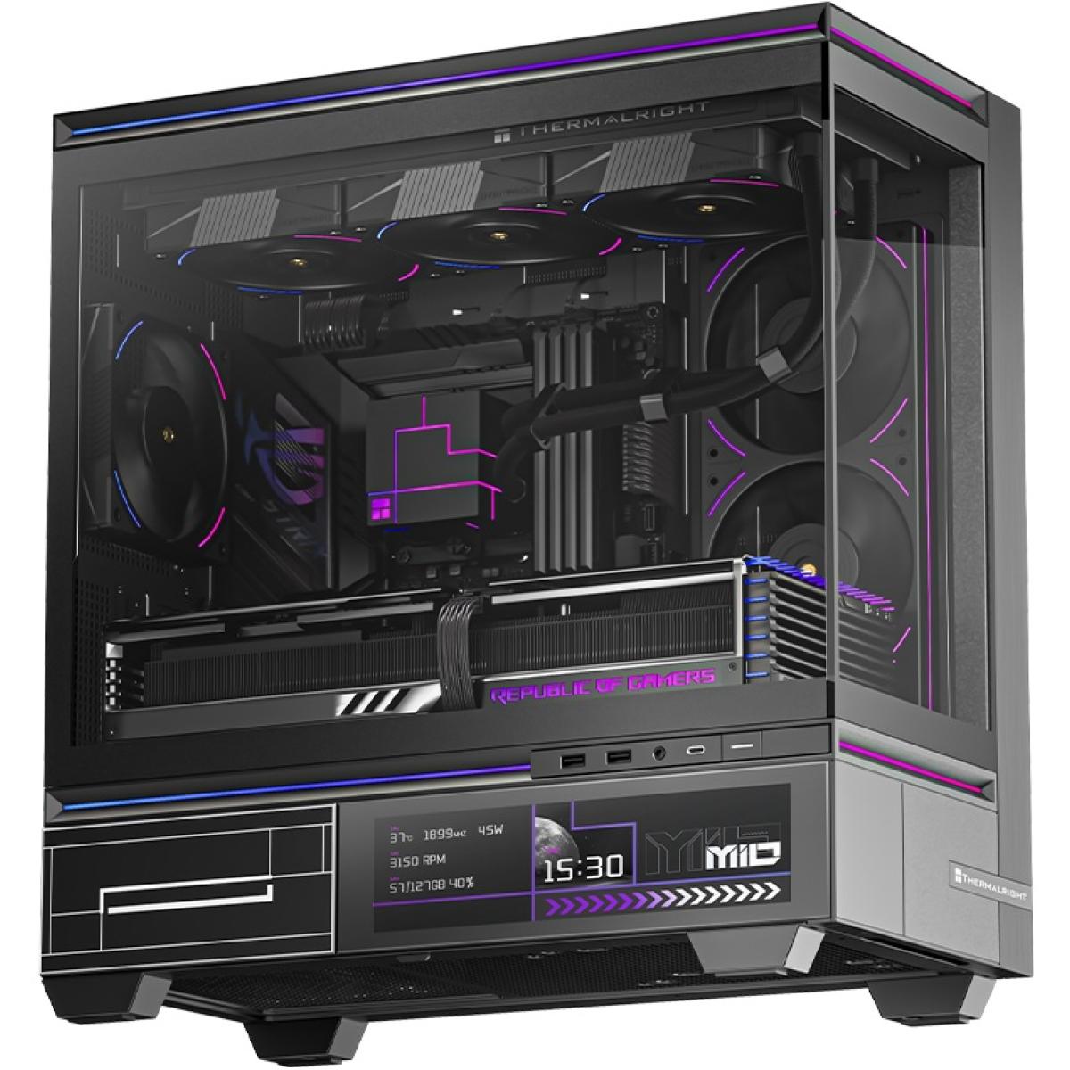 Thermalright ARGB 120mm 16-inch TL-M10 computer cases VISION Stylish Panoramic View