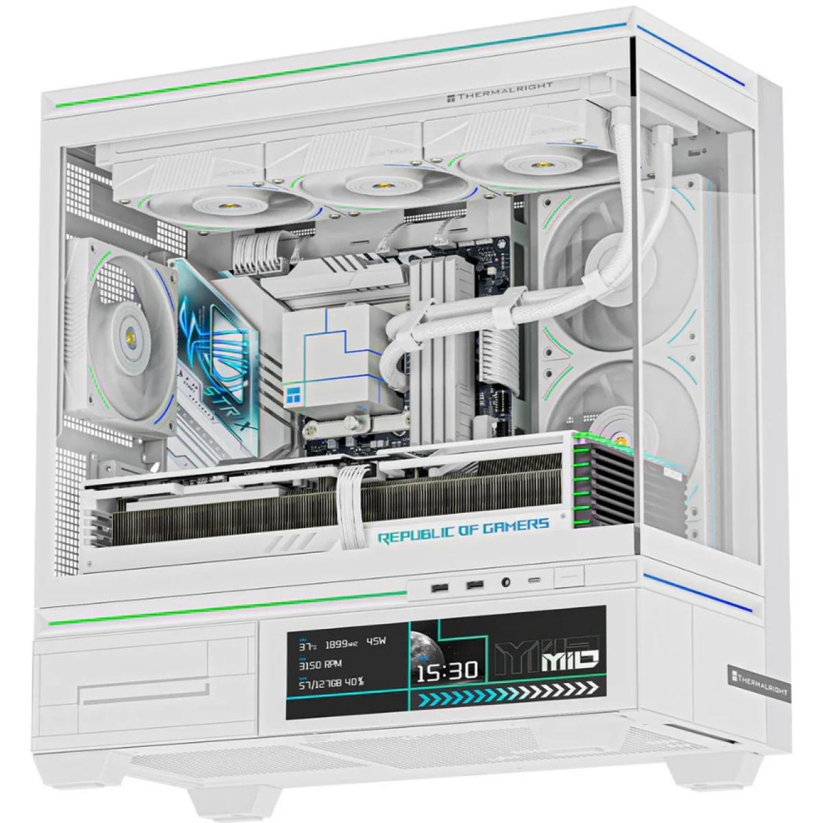 Thermalright ARGB 120mm 16-inch TL-M10 white computer cases VISION Stylish Panoramic