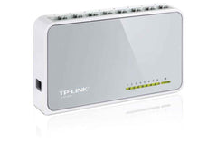 TP-LINK Desktop Switch 8-Port 10/100Mbps Fast Ethernet Switch Fanless Quiet , Desktop Design , Green Technology TL-SF1008D