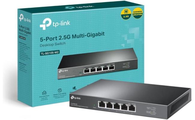 TP - Link TL - SG105 Unmanaged 5 - Port 2.5G Multi - Gigabit Desktop Switch with network switch