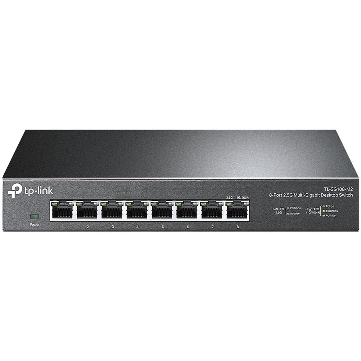 TP - Link TL - SG108 - M2 - 8 Port Multi - Gigabit Unmanaged Network Switch