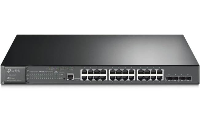 TP TL-SG3428MP SG3428MP IPV6 black 384w network switch Link Omada 24 Port Gigabit