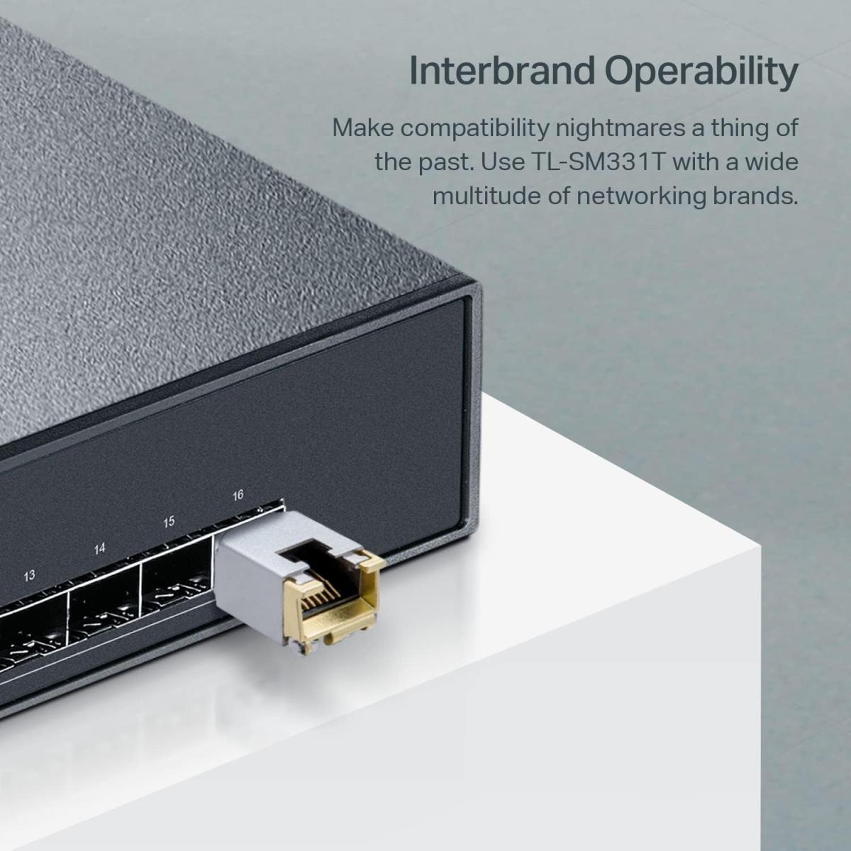 TP - Link 1000Base-T TL-SM331T SM331T 100 meter wired networking Omada RJ45 SFP Module