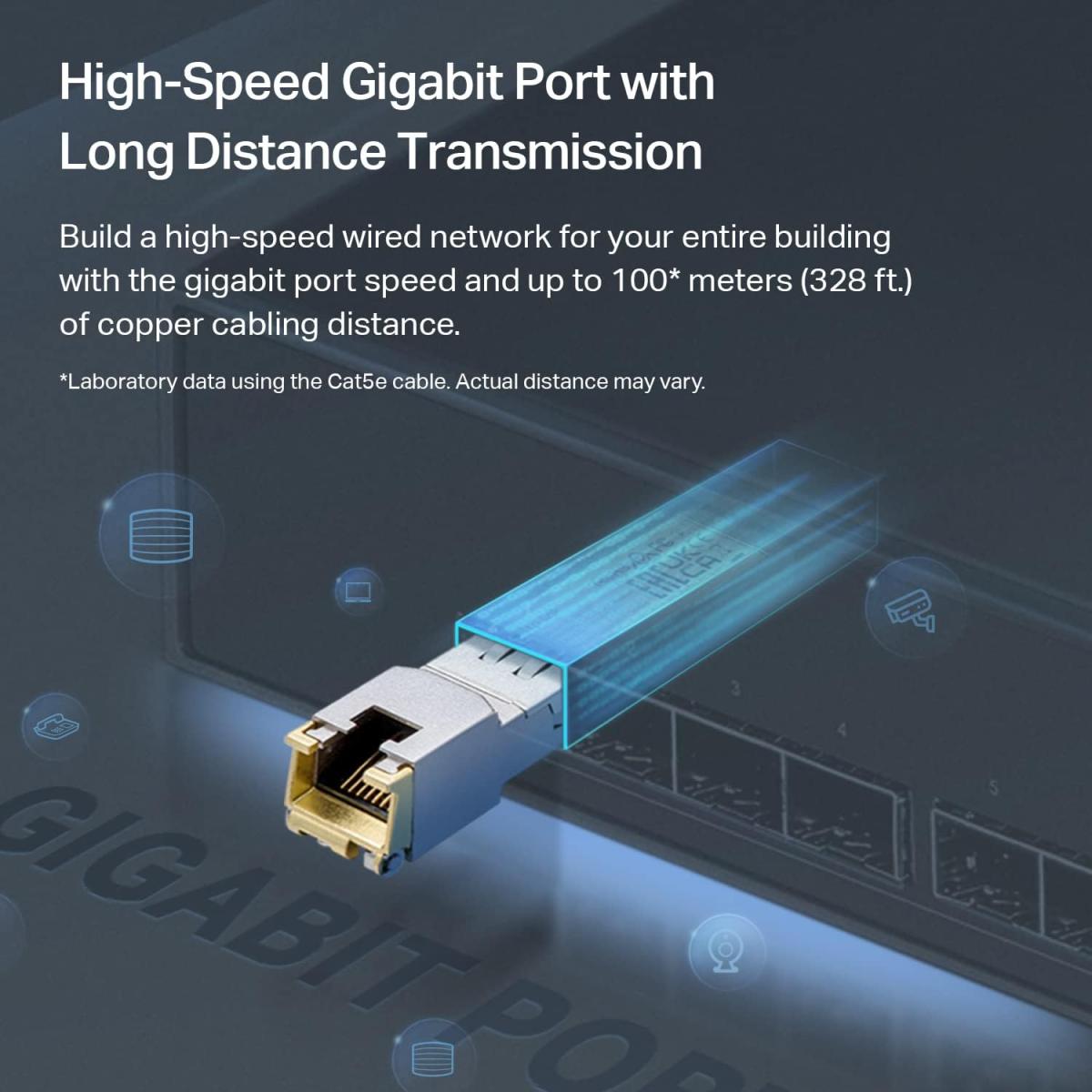 TP - Link 1000Base-T TL-SM331T SM331T 100 meter wired networking Omada RJ45 SFP Module
