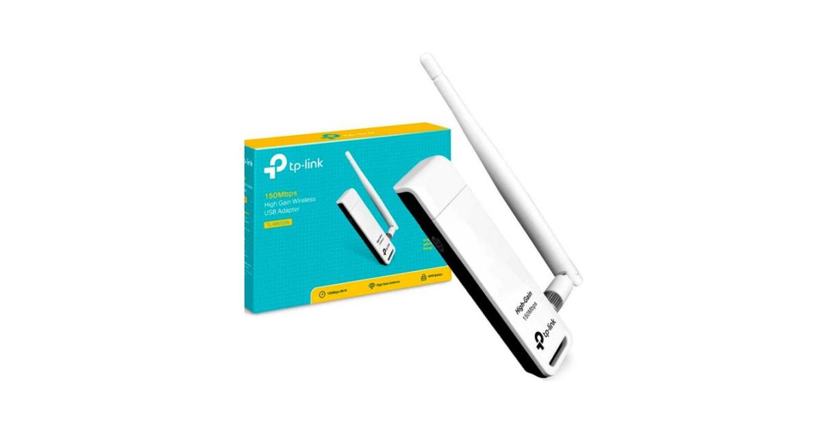 TP-Link (TL-WN722N) Nano USB Wifi Dongle 150Mbps High Gain Wireless Network Adapter for PC Desktop and Laptops. Supports Win, Linux, MacOS
