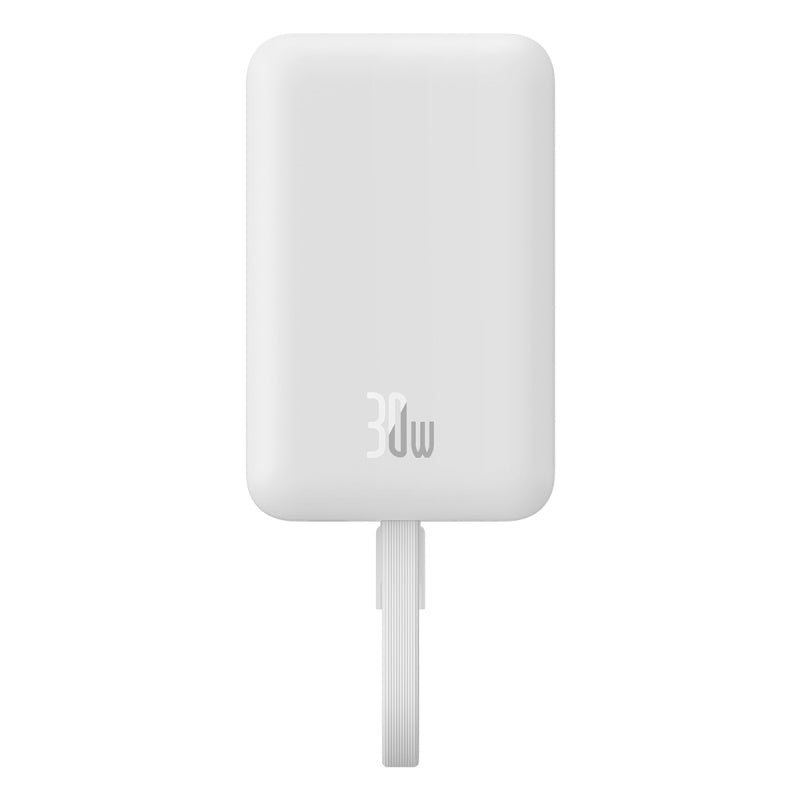 Baseus Magnetic Mini, Wireless Fast Charge Power Bank Type-C Edition, 10000Mah, White - P1002210B223-00