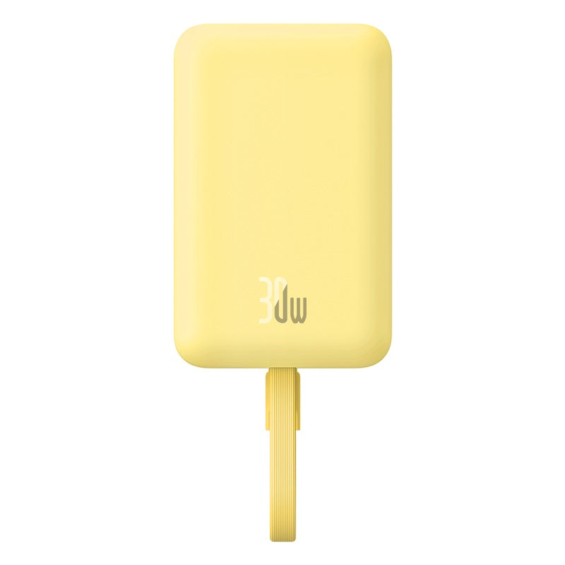 Baseus Magnetic Mini, Wireless Fast Charge Power Bank Type-C Edition, 10000Mah, Yellow - P1002210BY23-00