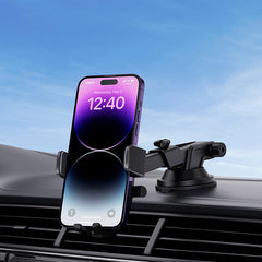 Baseus Ultra Control Pro Series Clamp Car Phone Holder Set – Cluster Black - C40351600113-00