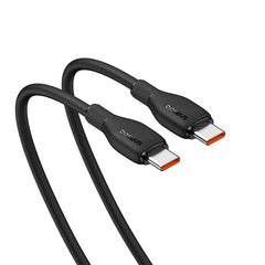 Baseus Pudding Series Fast Charging Cable Type-C to Type-C 100Watts, 2M, Cluster Black - P10355702111-B2