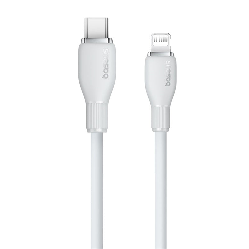 Baseus Pudding Series Fast Charging Cable Type-C to Ip, 20 Watts, 2M, Stellar White - P10355701221-B2