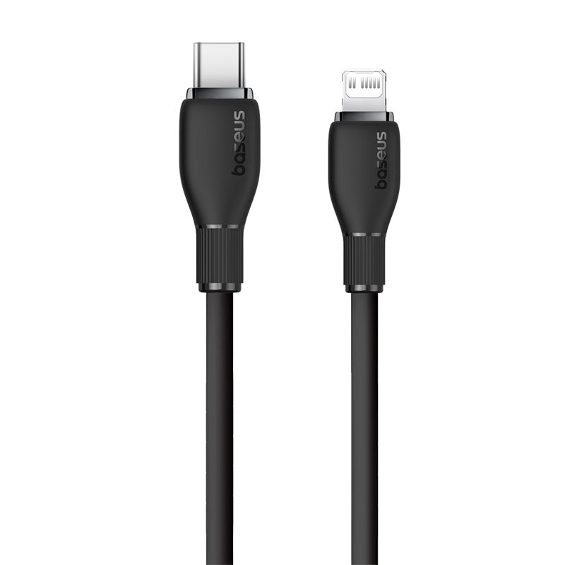 Baseus Pudding Series Fast Charging Cable Type-C to Ip, 20 Watts,1.2M, Cluster Black - P10355701111-B1