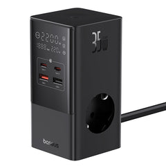 Baseus Power Combo Tower Digital Power Strip 3AC & 2U & 2C 35Watts, 1.5M, Power Cord EU - E00023606113-00