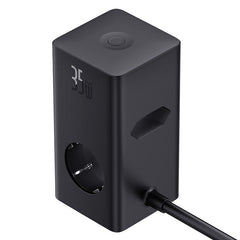 Baseus Power Combo Tower Digital Power Strip 3AC & 2U & 2C 35Watts, 1.5M, Power Cord EU - E00023606113-00