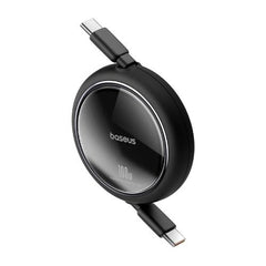 Baseus Free2Draw Mini Retractable Charging Cable Type-C to Type-C, 100Watts, 1Mm, Cluster Black - P10364500111-00