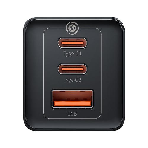 Baseus GaN5 Pro Fast Charger 2C, 65Watts, Black - CCGP120201