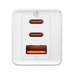 Baseus GaN5 Pro Fast Charger 2C, 65Watts, White - CCGP120202