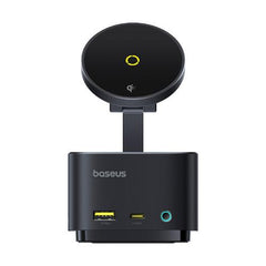 Baseus Mag Pro Series II 7-in-1 HUB Magnetic Wireless Charging, 15Watts, Cosmic Black - B00072900121-00