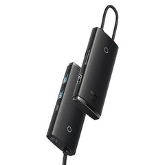 Baseus Lite Series 6Port Type-C HUB Docking Station, Black - WKQX050101