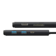 Baseus Lite Series 6Port Type-C HUB Docking Station, Black - WKQX050101