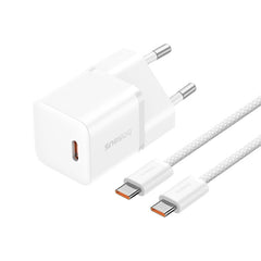 Baseus Wall Fast Charger Mini, 20Watts, Moon White - P10110900213-01