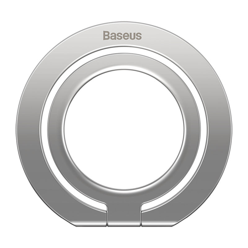 Baseus Halo Series Foldable Metal Ring Stand, Silver - SUCH000012