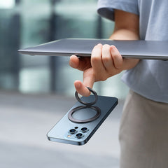 Baseus Halo Series Foldable Metal Ring Stand, Grey - SUCH000013