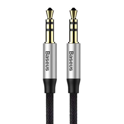 Baseus Yiven Audio Cable, 1.5Mm, Silver & Black - CAM30-CS1
