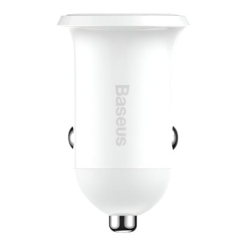 Baseus Grain Pro Dual USB Car Charger 4.8A — White (CCALLP-02)
