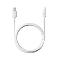 Baseus Silky Series Fast Charging Cable, USB to Type-C, 1Mm, 100Watts, Moon White - P10377703213-00