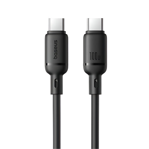 Baseus Silky Series Fast Charging Cable, Type-C to Type-C, 1Mm, 100Watts, Cluster Black - P10377704113-00