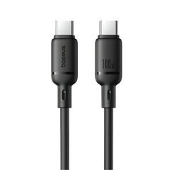Baseus Silky Series Fast Charging Cable, Type-C to Type-C, 1Mm, 100Watts, Cluster Black - P10377704113-00