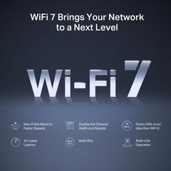 Mercusys MR47BE, Tp-Link-BE9300 Tri-Band Wi-Fi 7 Router, Black